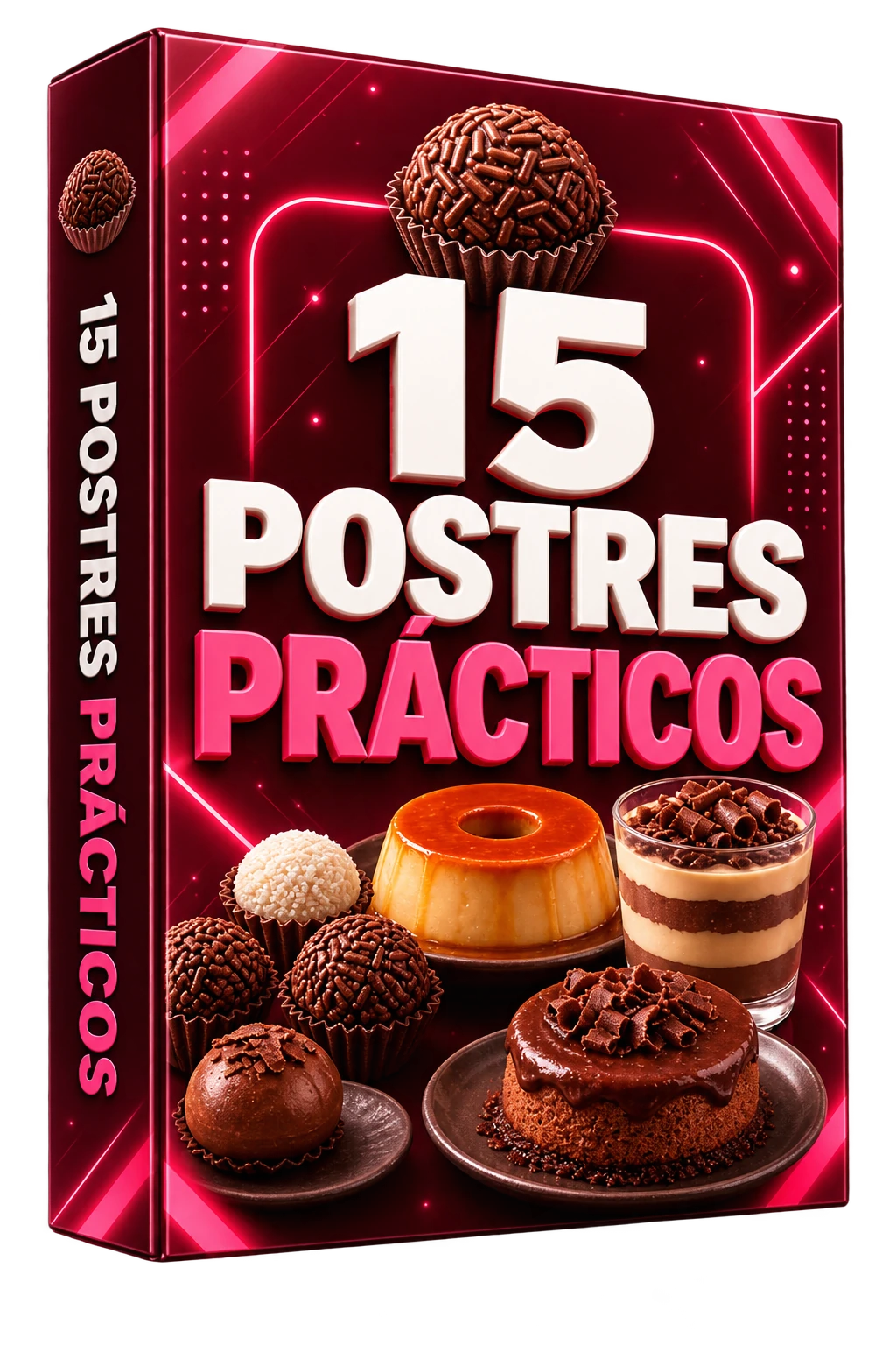 Mockup del bono 15 Postres Prácticos