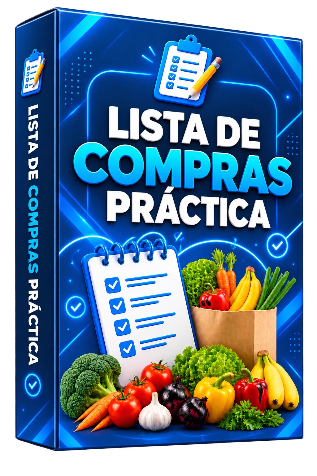 Mockup del bono Lista de Compras Práctica
